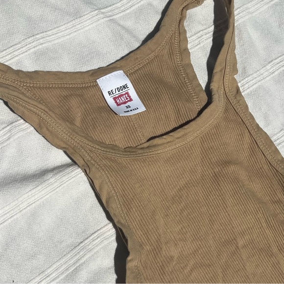 Re/done Hanes Ribbed Tank - Picture 3 of 3